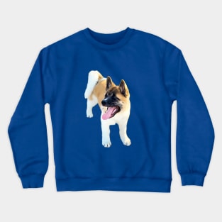 Akita Puppy Akita Inu Cute Puppy Dog Crewneck Sweatshirt